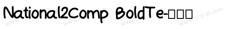 National2Comp BoldTe字体转换